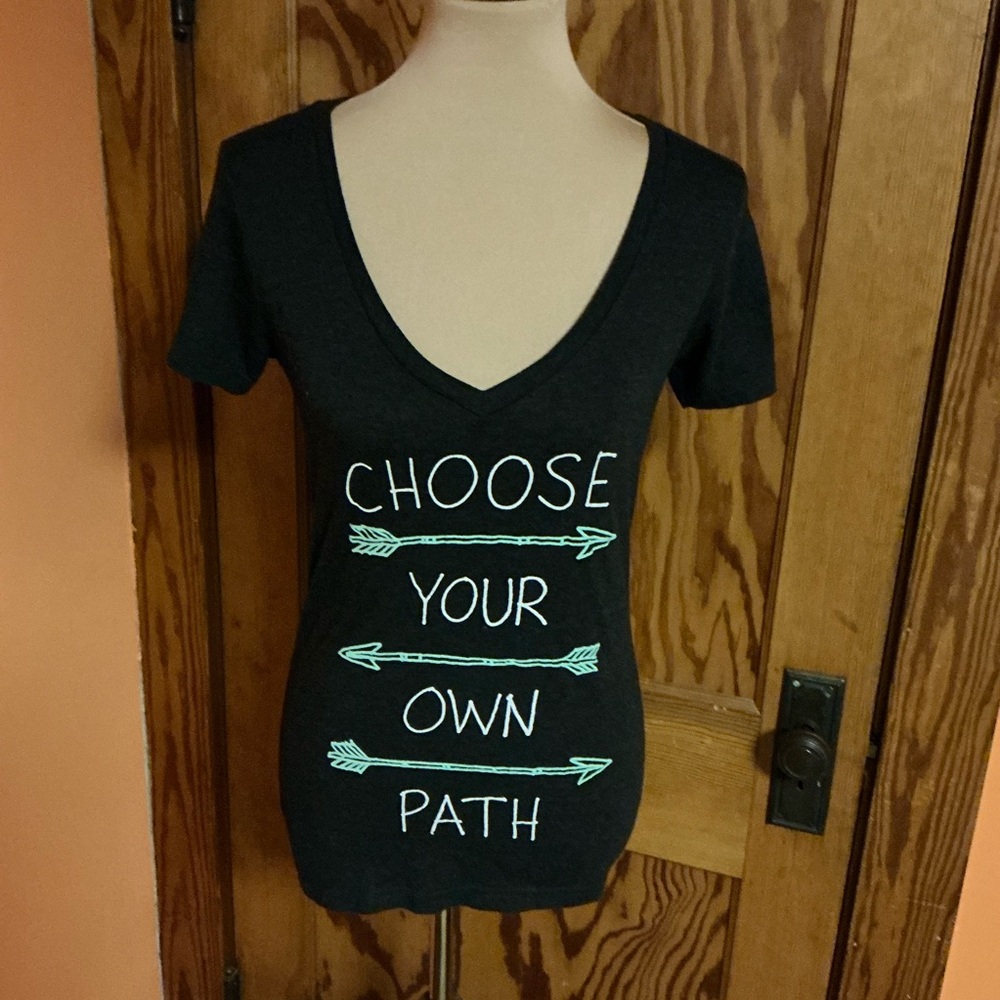 Empyre Choose your own Path Graphic V neck Tshirt - Picture 5 of 10